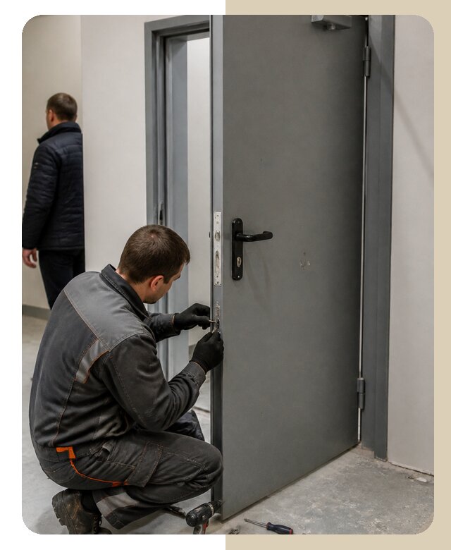 Ремонт противопожарной двери в Лесосибирске по цене 6770 р. | ДвериЛегко-Лсс