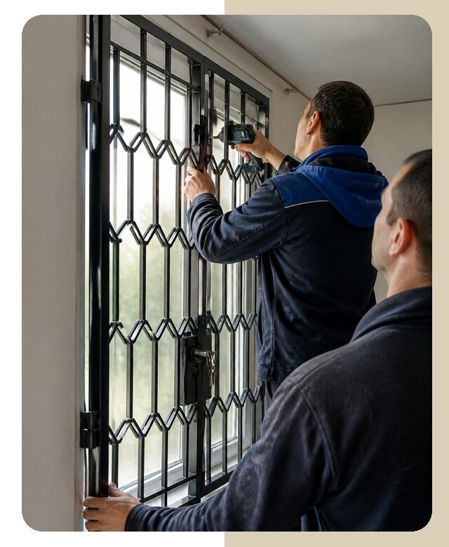 Установка распашных решеток в Лесосибирске цена от 6770 р. | ДвериЛегко-Лсс